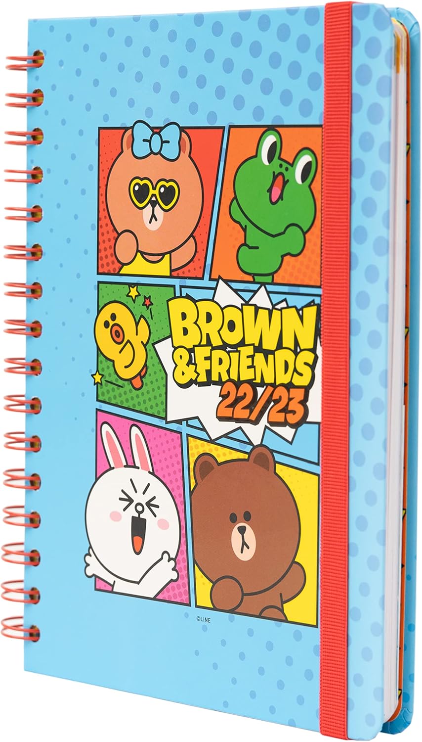 Official Line Friends Diary 2022-2023 | Back To School 12 Months Academic Diary 2022-2023 Week To View A5 | August 2022 - July 2023 | Mid Year Diary 2022-2023 With Stickers | Line Friends Gifts