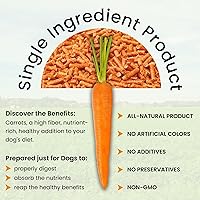 Vista 3 de Olewo Original Carrots for Dogs – Fiber for Perfect Poop, Dehydrated Dog Food Toppers for Picky Eaters, Natural Skin & Coat Support, Multivitamin