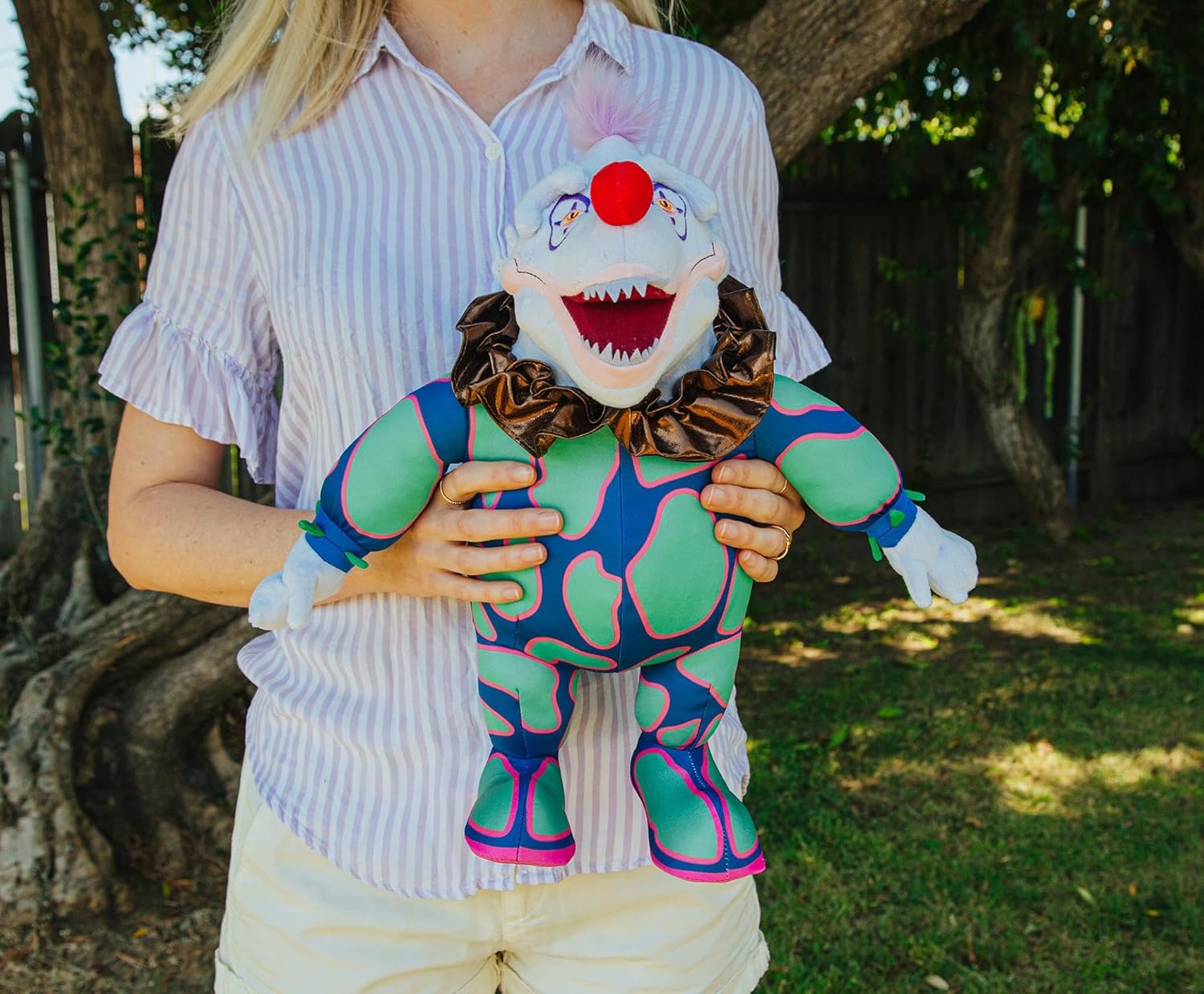 Killer Klowns from Outer Space JoJo the Klownzilla 20-Inch Collector Plush Toy, Large Soft Stuffed Animal