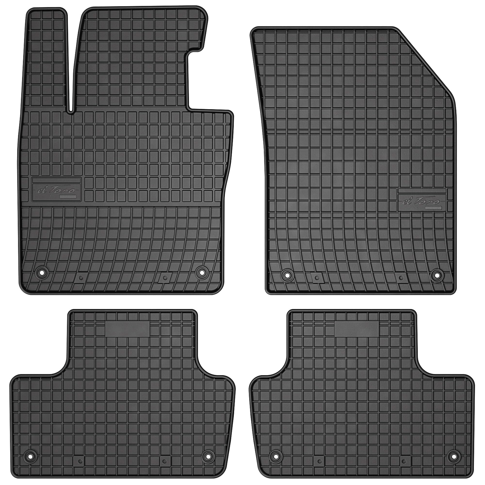 MOTOS Alfombrillas de Goma para Volvo XC60 II Desde 2017 Mejora tu Comodidad de Viaje con la Alfombrilla Antideslizante para Coche- Alfombrillas de Coche para Varias Estaciones