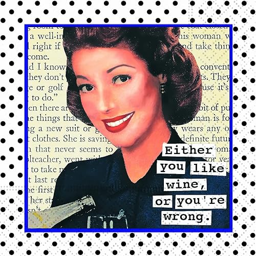 Miniatura 6 de Juego de servilletas de cóctel divertidas, estilo retro, vintage, paquete variado de refranes divertidos, 40 en total