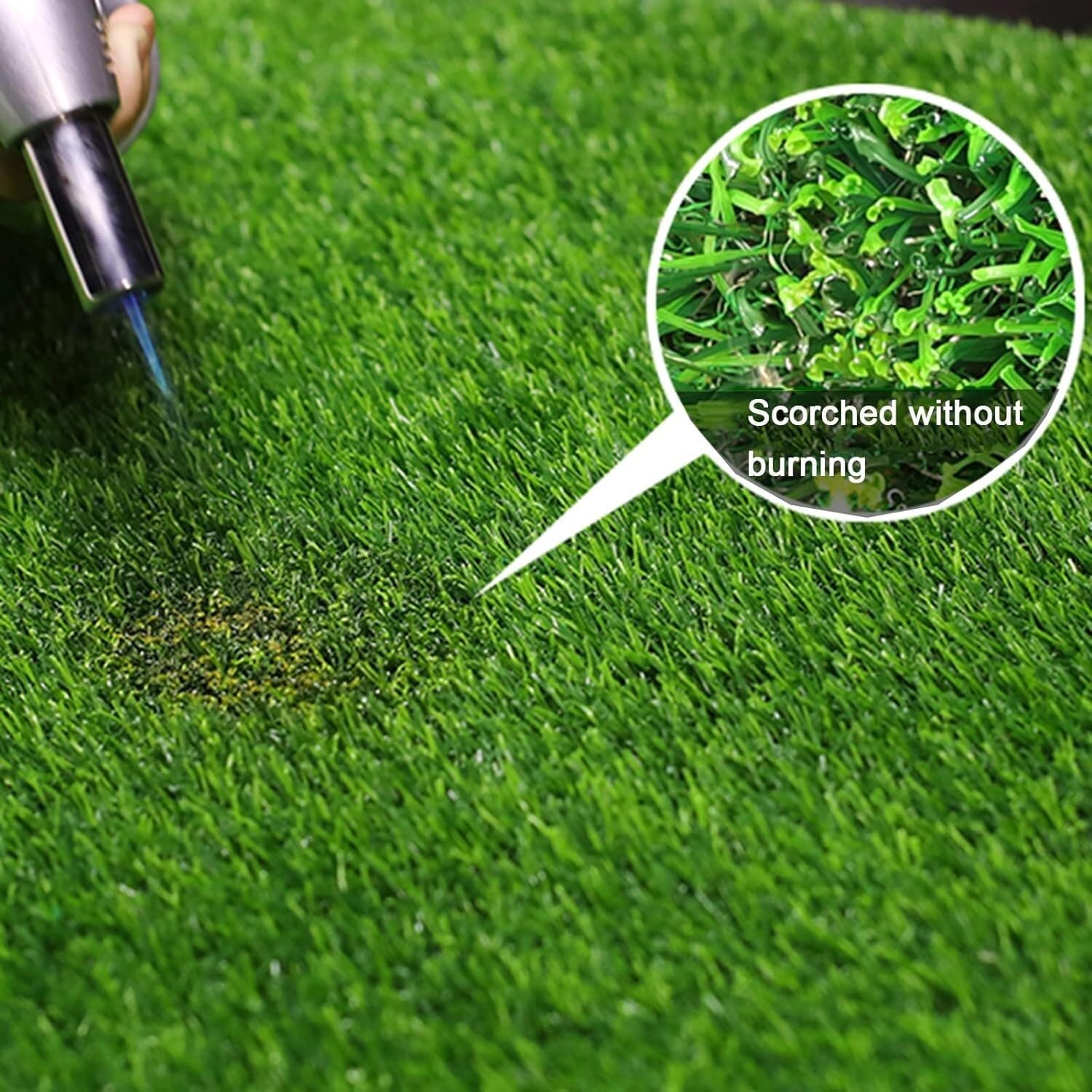 Erba Sintetica ad Alta densità per Esterni, Tappeto erboso Artificiale Realistico, Spessore 2 cm, Ideale per Giardini, Prati e patii, 120x500 cm.