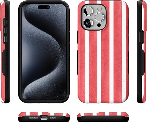 Vista 974 de Casely Funda para iPhone 15 Pro Jardín Secreto Flores mixtas Funda atrevida Compatible con MagSafe y botón de acción Jardín Secreto Floral