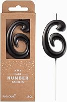 Vista 49 de PHD CAKE Velas de cumpleaños de 7 cm Elegantes Azul Número 4, Velas de Número Azul, Velas de Número para Pastel, Celebración de Fiesta