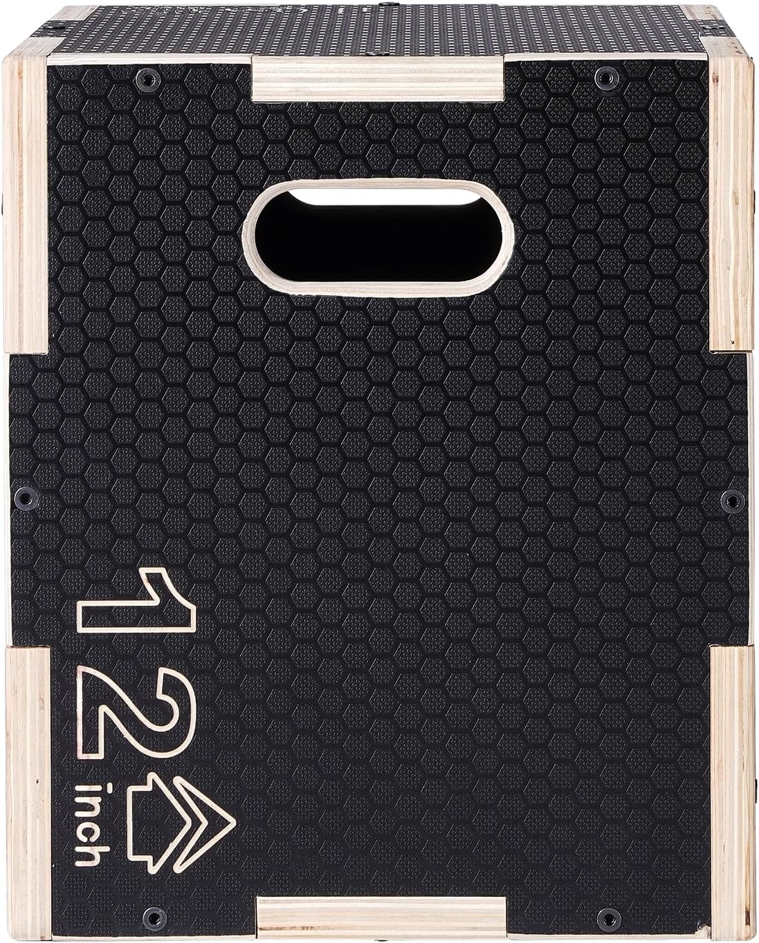 VEVOR 3 in 1 Plyometric Jump Box, 16/14/12 Inch Wooden Plyo Box, Platform & Jumping Agility Box, Anti-Slip Fitness Exercise Step Up Box for Home Gym Training, Conditioning Strength Training, Black - Image 9