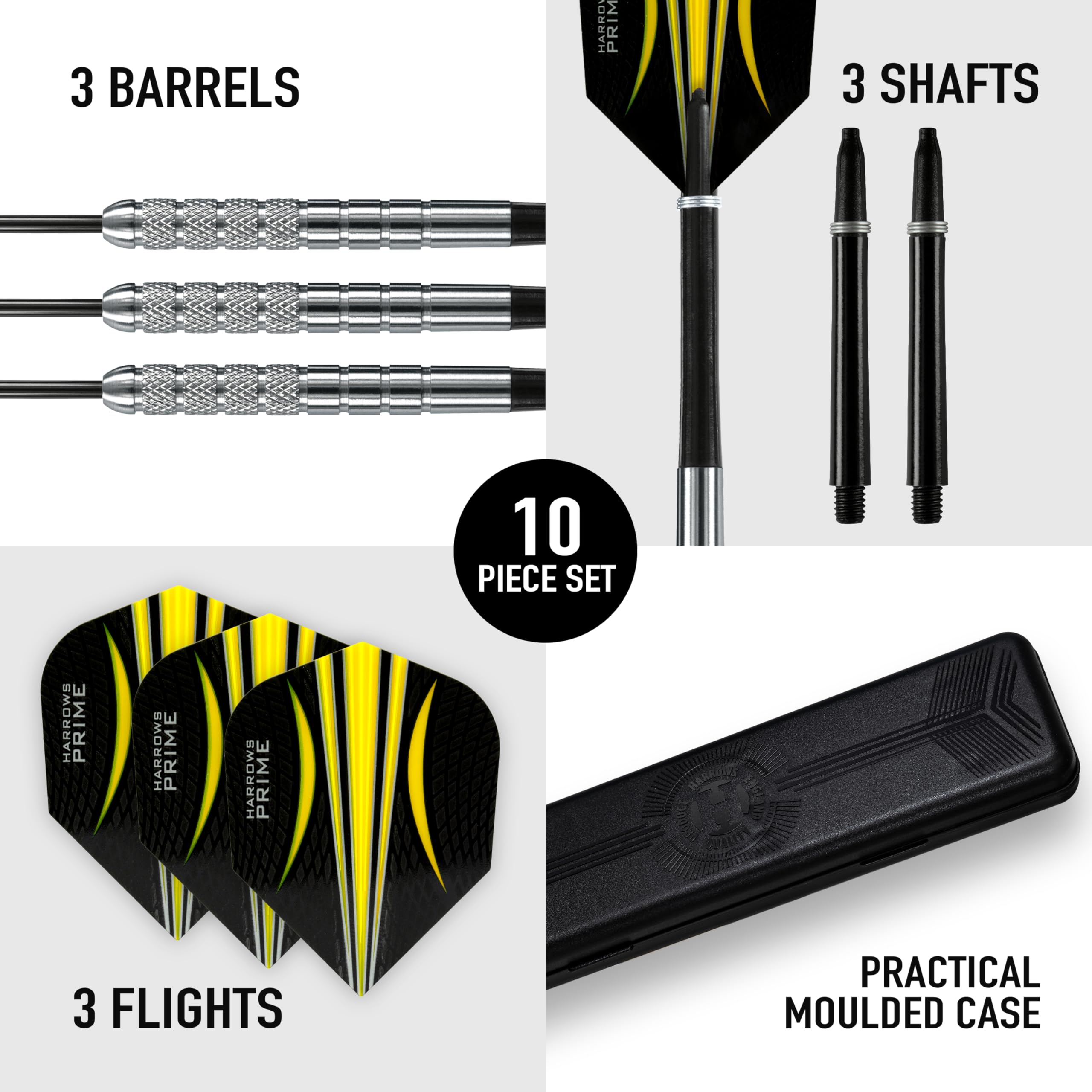 Harrows Torpedo Darts, 80% Tungsten Steel Tip Dart Set 21g, 22g, 23g, 24g, 25g, 26g & 27g, Includes Nylon Shafts - Image 2