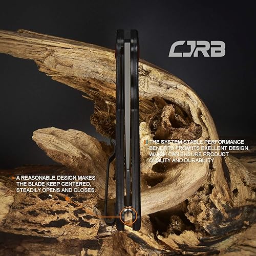 Miniatura 6 de CJRB CUTLERY Cuchillo plegable Crag J1904 AR-RPM9 de acero en polvo hoja de PVD mango de fibra de carbono cuchillo EDC negro (Black/Carbon Fiber),