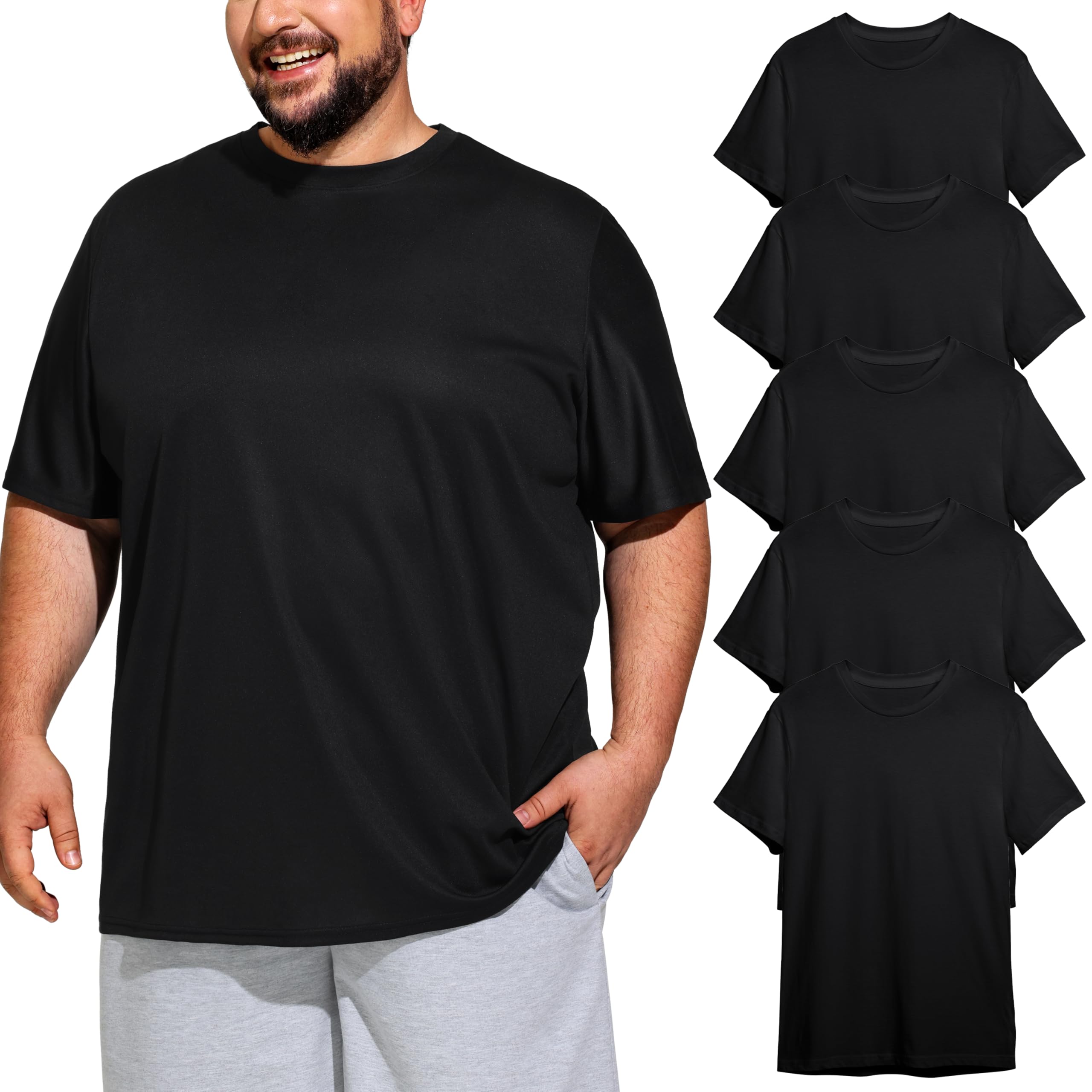 Big & Tall Moisture Wicking T Shirts