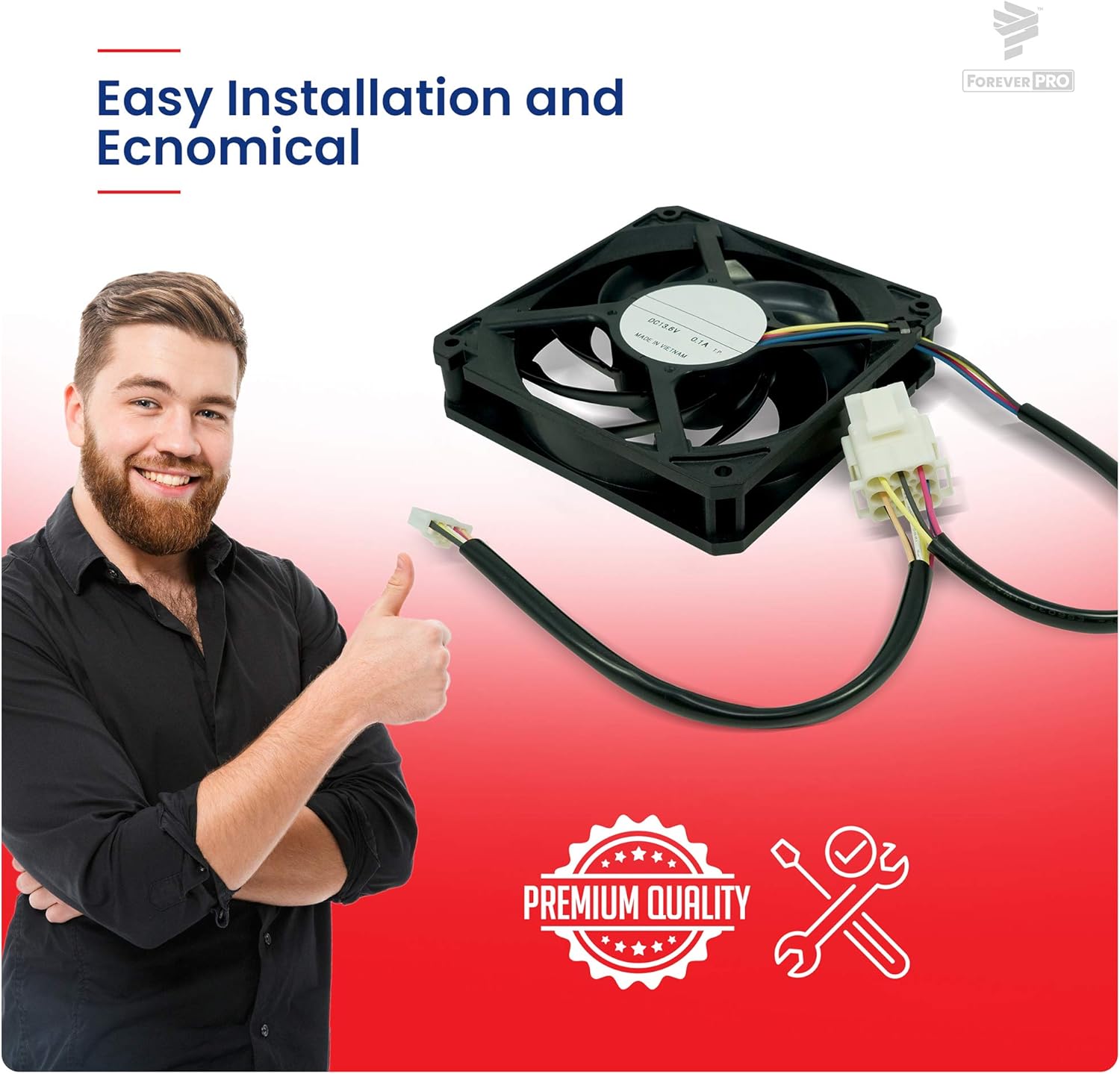 Super Cheap π ForeverPRO WR60X10358 Fan Condenser DC for GE Refrigerator WR60X10339 ❤ Crazy Deals ForeverPRO WR60X10358 Fan Condenser DC for GE Refrigerator WR60X10339