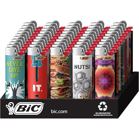 BIC Pocket Lighters, Assorted Designs