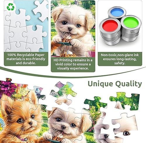 Miniatura 3 de Paquete de 6 rompecabezas de 36 piezas grandes para personas mayores, productos de demencia y Alzheimer, actividades para adultos mayores,