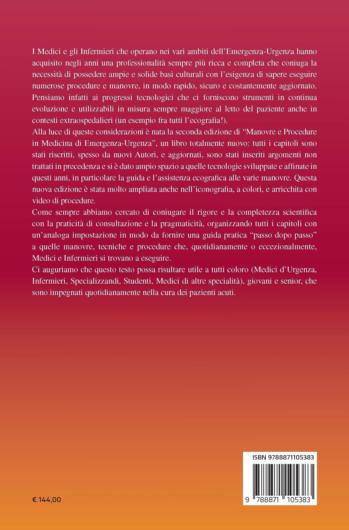 Manovre e procedure in medicina di emergenza-urgenza. Ediz. a colori