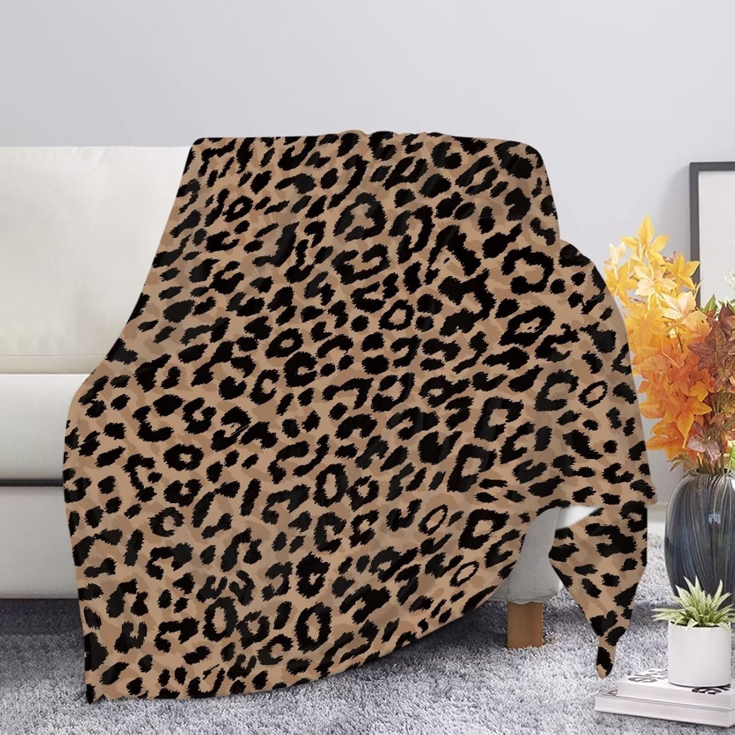 Aztec Blanket Black Throw Blanket for Couch, Bed, Travel, Adukts, Fluffy Cozy Blanket, Easy to Clean, Novelty Gifts for Women