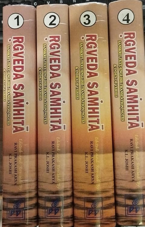 Rgveda Samhita Rig Veda In 4 Volumes Sanskrit Text English | Desertcart ...