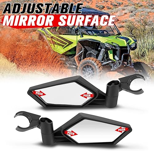 Miniatura 4 de A & UTV PRO Kit de espejo retrovisor y espejos laterales para Talon 1000R 1000R 1000X 1000X4 2019-2024, accesorios de espejo retrovisor convexos