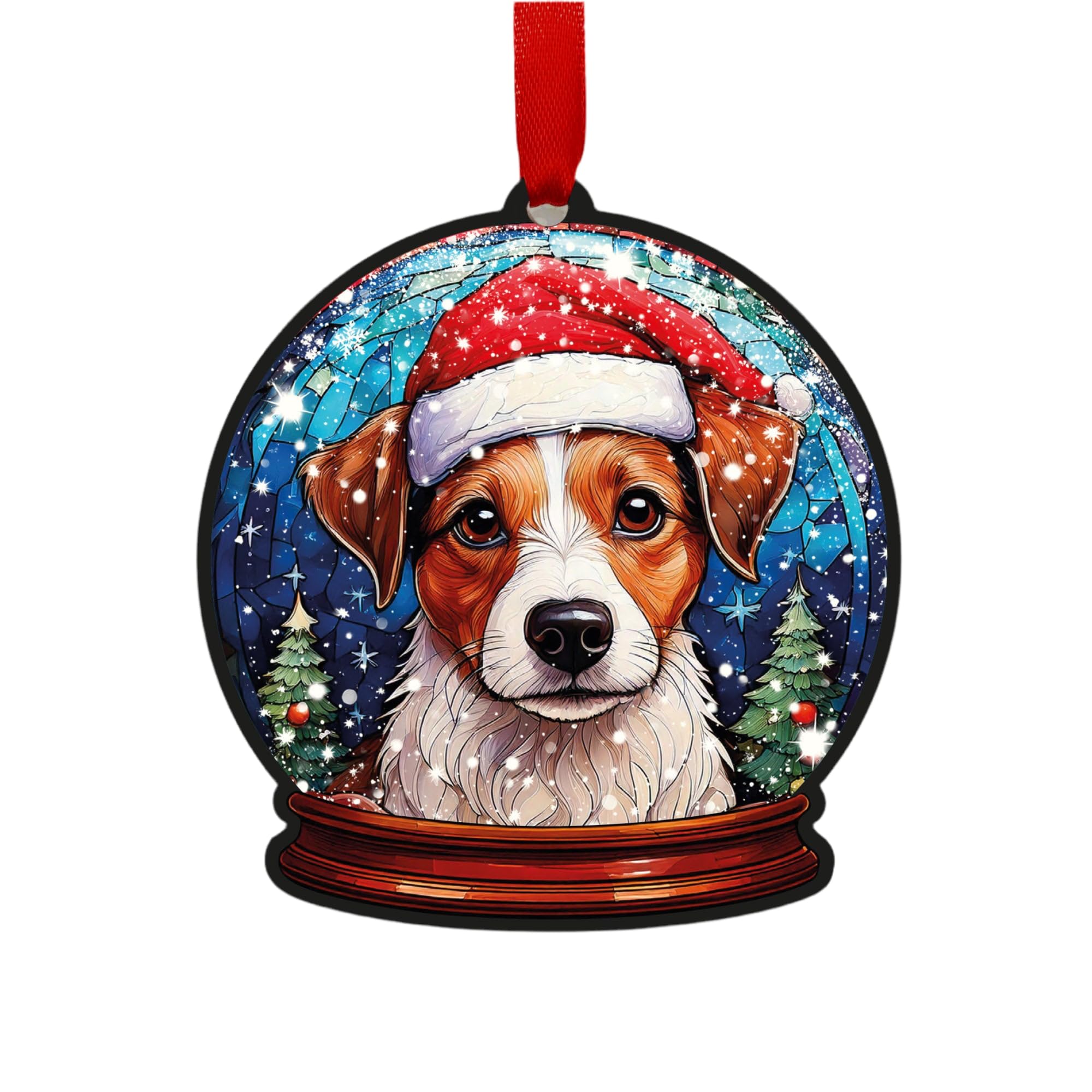 Jack Russell Snow Globe Decoration