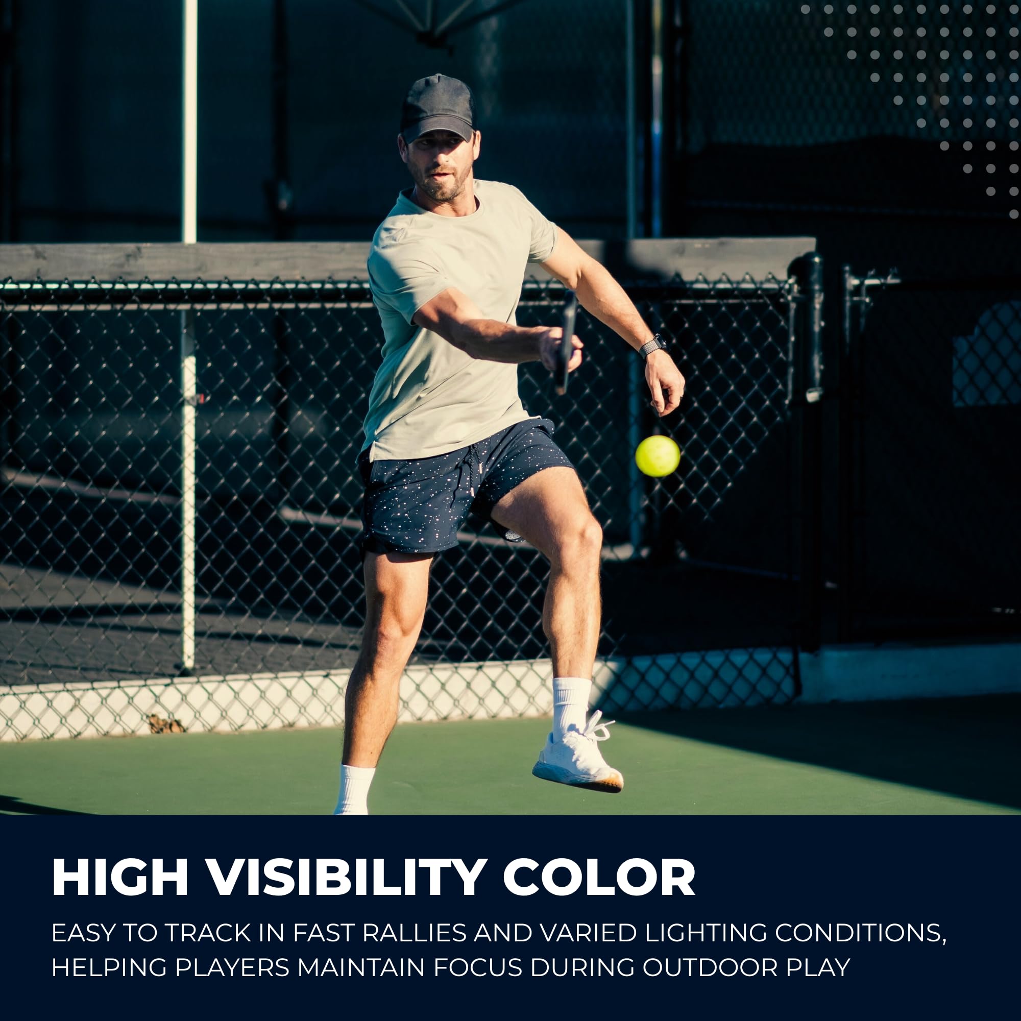 PRECISE Pickleball Balls - Outdoor A 40 Modell mit 40 Löchern - USAPA zugelassen - Langlebiges Flugdesign