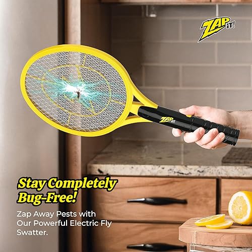 Miniatura 2 de ZAP IT! Bug Zapper - Mosquitera con batería (2 x AA), matamoscas y antiinsectos - 4000 V - Seguro al tacto (padre)