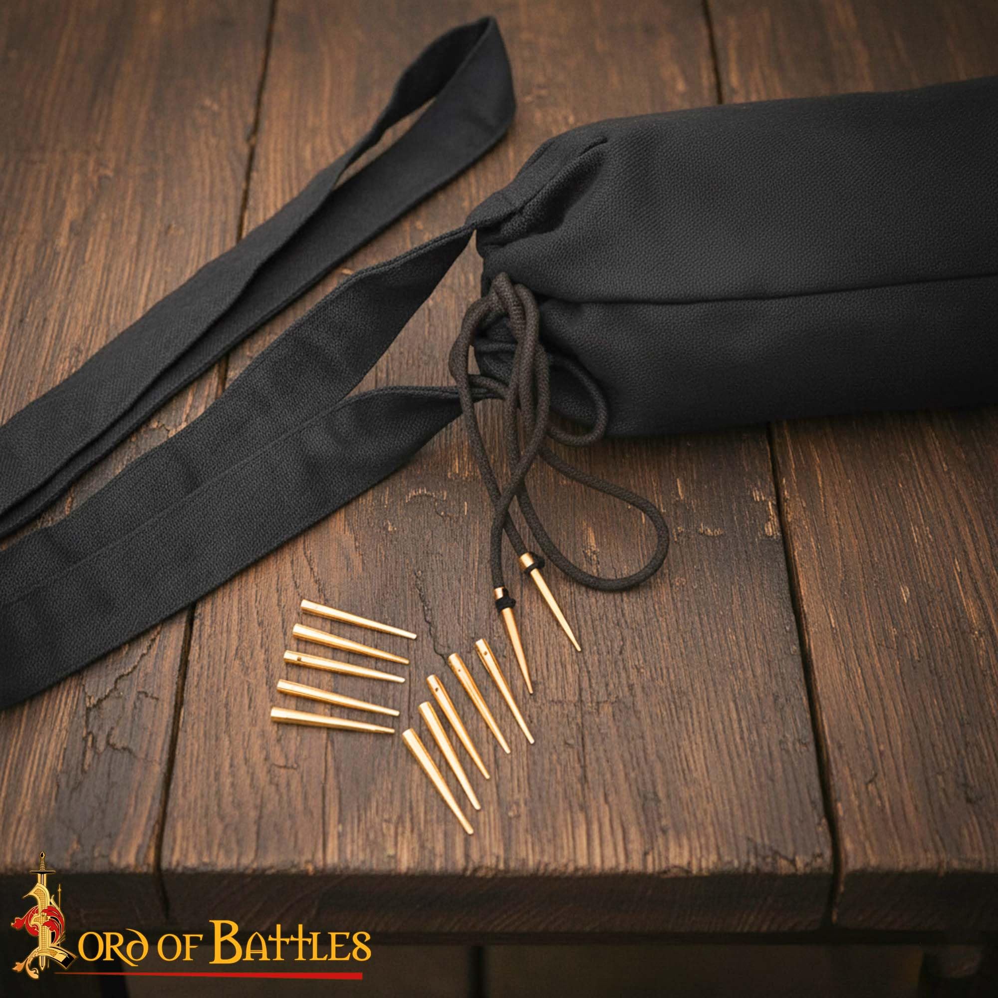 Lord of Battles Juego de 10 aliglets medievales de latón macizo puro, ideal para ropa medieval y gambesons