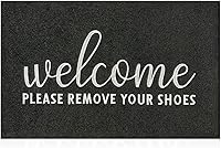 Vista 23 de AAZZKANG Tapete amarillo antideslizante y duradero para zapatos, grande, 36 x 24 pulgadas, ultra absorbente, fácil de limpiar, tapete para puerta