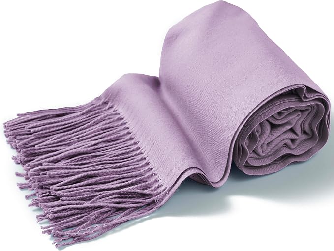 Bufanda Pashmina de Algodón Gruesa con Flecos miniatura 6