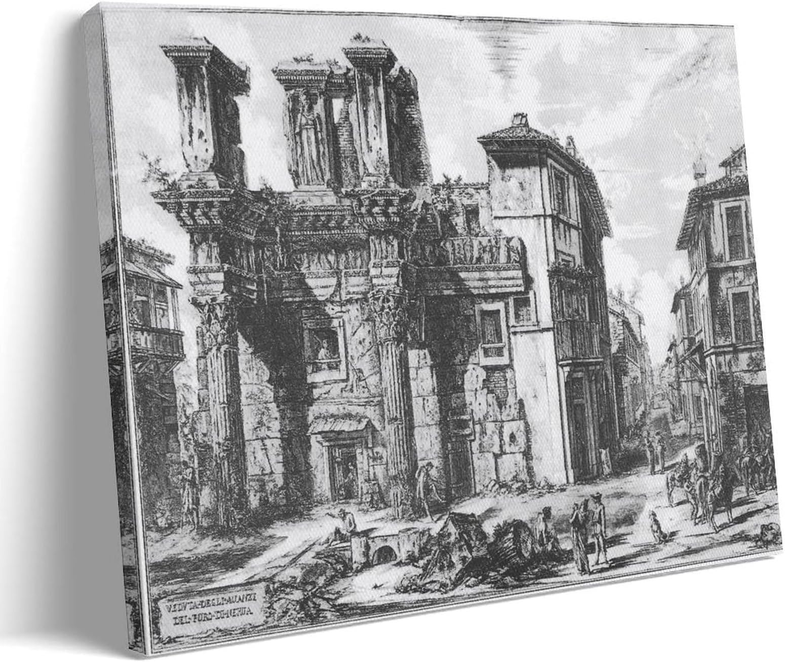 Veduta Degli Avanzi Del Foro Di Nerva Giovanni Battista Piranesi Wall Art Prints Paintings Canvas Wall Art Picture Prints Hanging Photo Gift Idea Decor Homes Artworks 12x18inch(30x45cm)