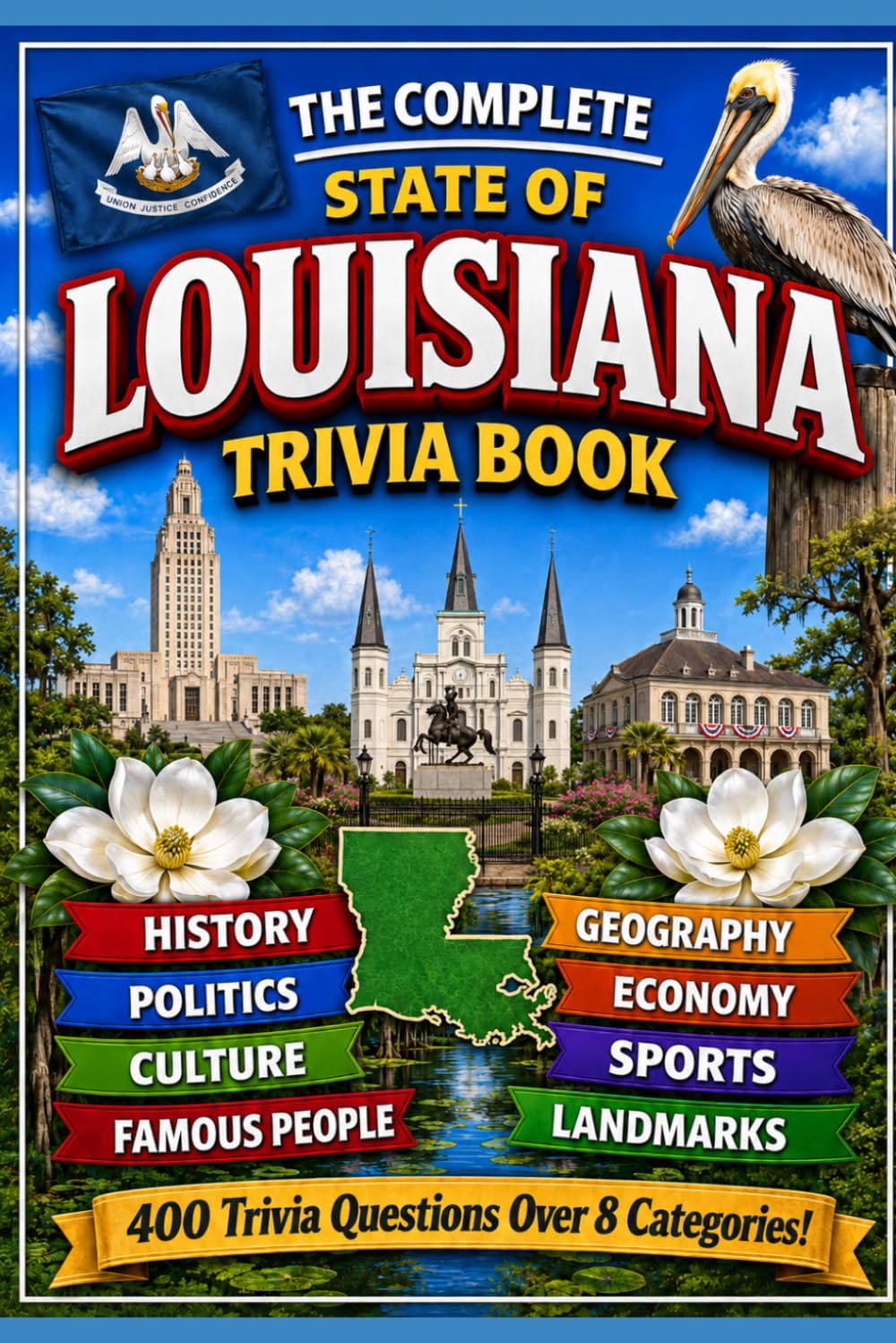The Complete State of Louisiana Trivia Book: 400 Louisiana Trivia Questions Across 8 Categories