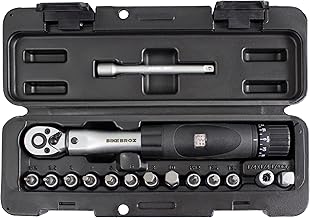BIKE BROZ 1/4 Inch Torque Wrench and Socket Wrench Set 15 Pieces with 2-24 Nm for Bicycle, Motorcycle etc. Torque Wrench Small Tim Torque Pro Tool Set by 70005
