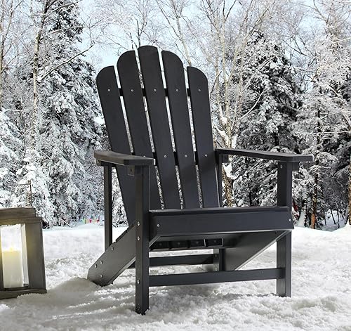 Miniatura 7 de Adirondack - Sillas resistentes a la intemperie, silla de hoguera para patio, sillas de exterior resistentes, sillas de césped, fácil montaje, 350