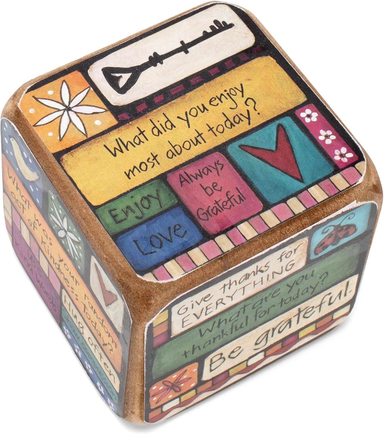 DEMDACO Table Talk Family Values 3 Inch Square Conversation Activity Game Dice