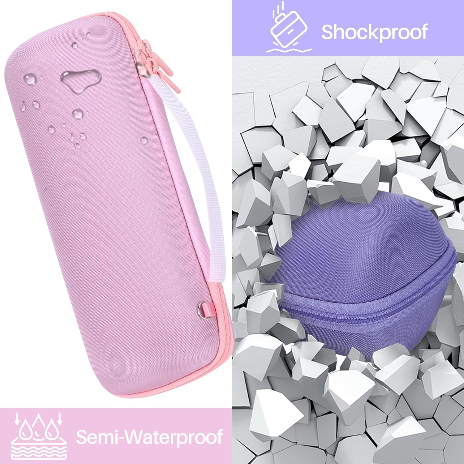 Storage Case Compatible with Ultimate Ears UE MEGABOOM 4 3 Portable Waterproof Speaker (Black Case) - Image 7