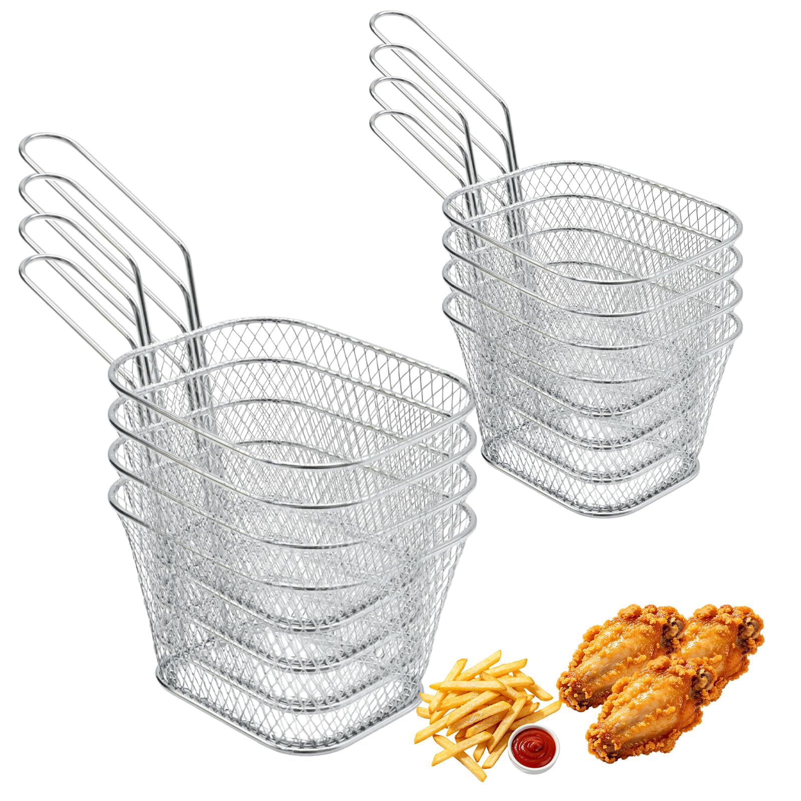 Panier à frire Hoypeyfiy anti-brûlure pour éviter les frites molles en service