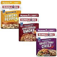 Vista 13 de Bumble Bee Atún sazonado con limón y pimienta, bolsas de 2.5 onzas (paquete de 12), listo para comer, bolsa de atún capturado en la naturaleza, 0.60
