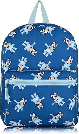 Bluey Toddler Backpack - 16 Kids Uni School Backpack, Bluey., Travel Backpack, Bluey