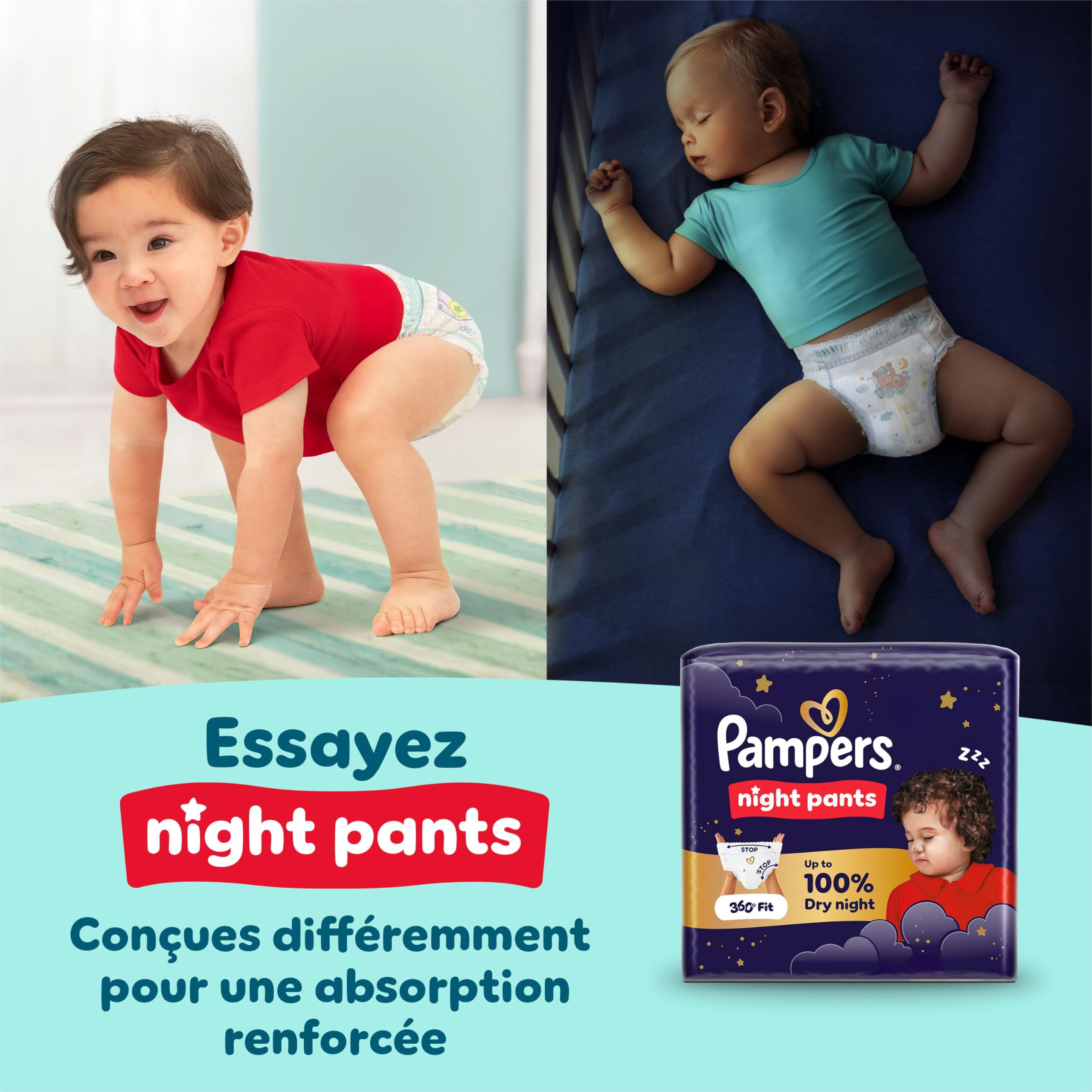 Pampers Premium Protection Pants Taille 5, 164 Couches-Culottes, 11kg-17kg, Maintien 360° et barrières anti-fuites douces pour un confort et une protection optimale, Family Pack