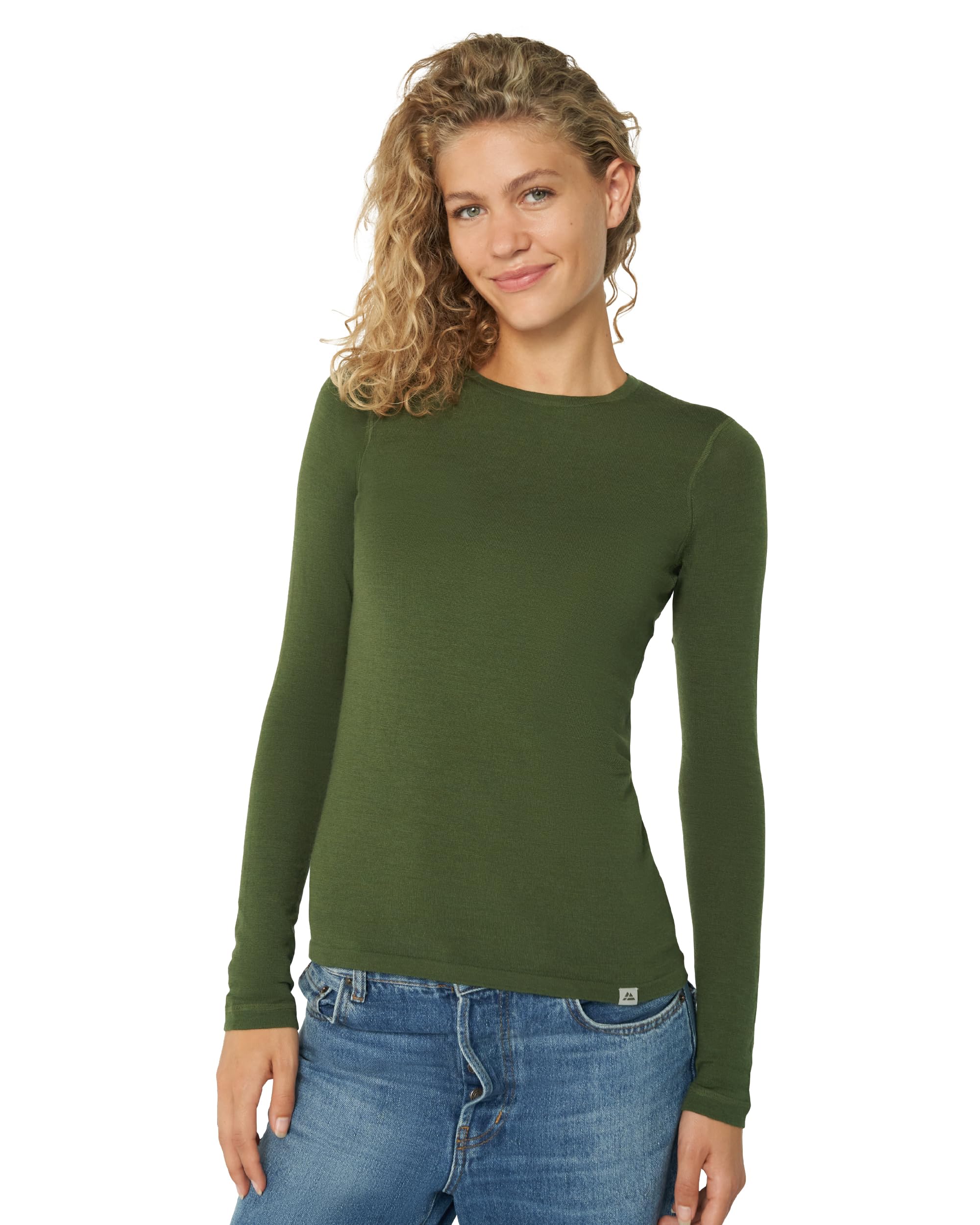 DANISH ENDURANCE Maglia Termica Donna in Lana Merino, Manica Lunga, per Sci, Trekking, Escursionismo
