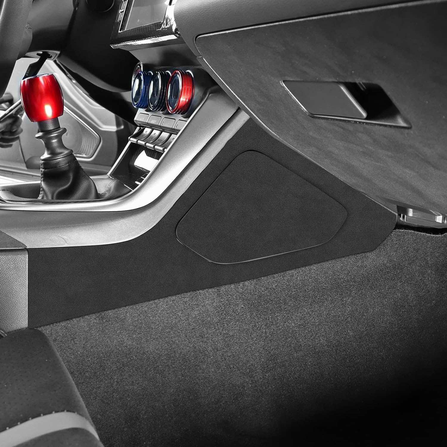KUNGKIC for Toyota GR86 Subaru BRZ 2021 2022 2023 2024 2025 Center Console Side Panel Cover 9002 Color Italian Suede Sticker Protector Interior Accessories