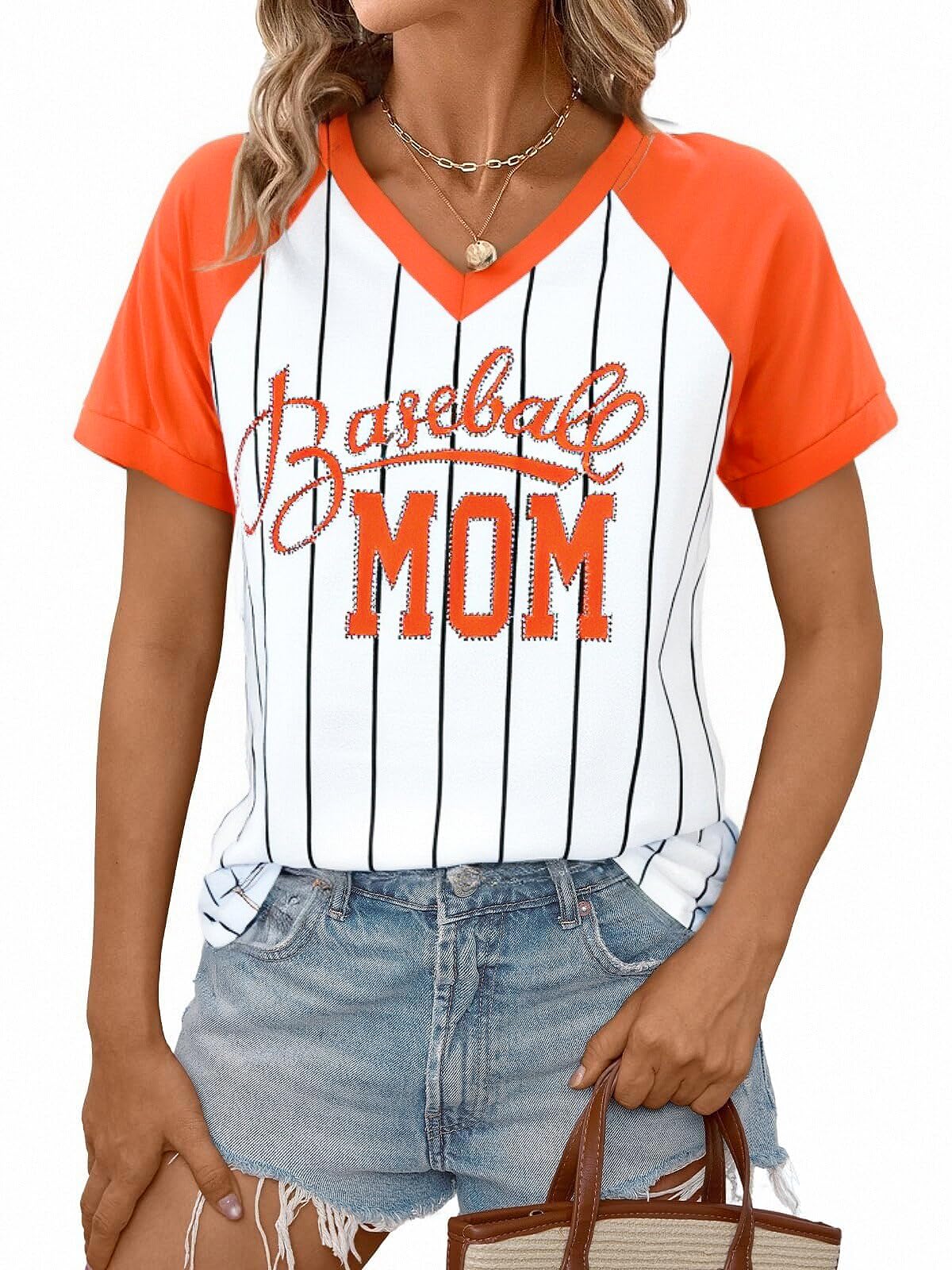 Sequin Baseball Mom Shirt