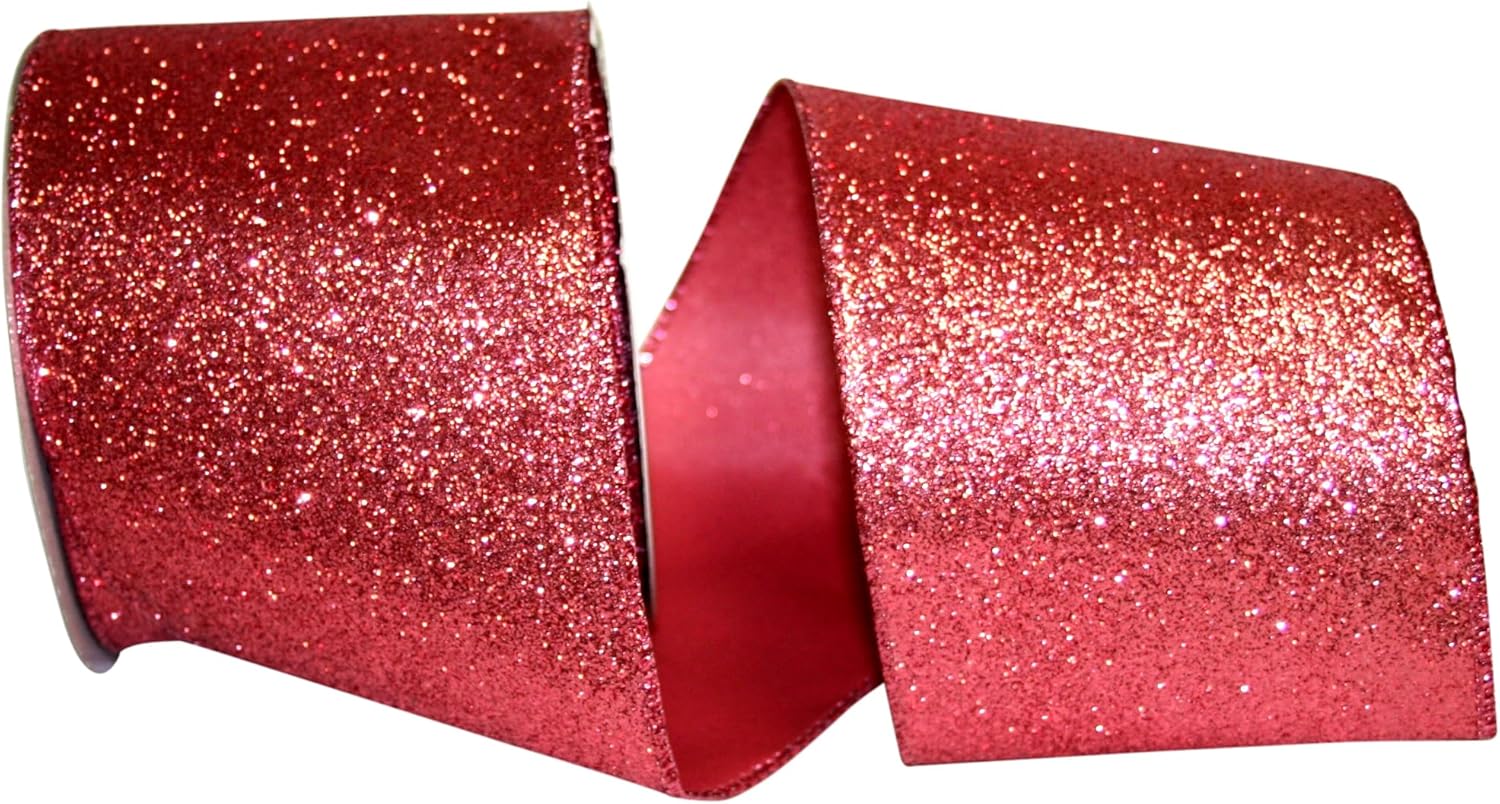 Reliant Ribbon 97896W-907-10F Ribbon, 4 Inch X 10 Yards, Coral