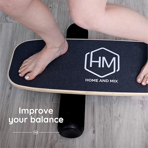 Miniatura 6 de Entrenador de tabla de equilibrio de surf y remo rodillo oscilante de madera para deportes de ejercicio tabla de surf patineta tabla de snowboard