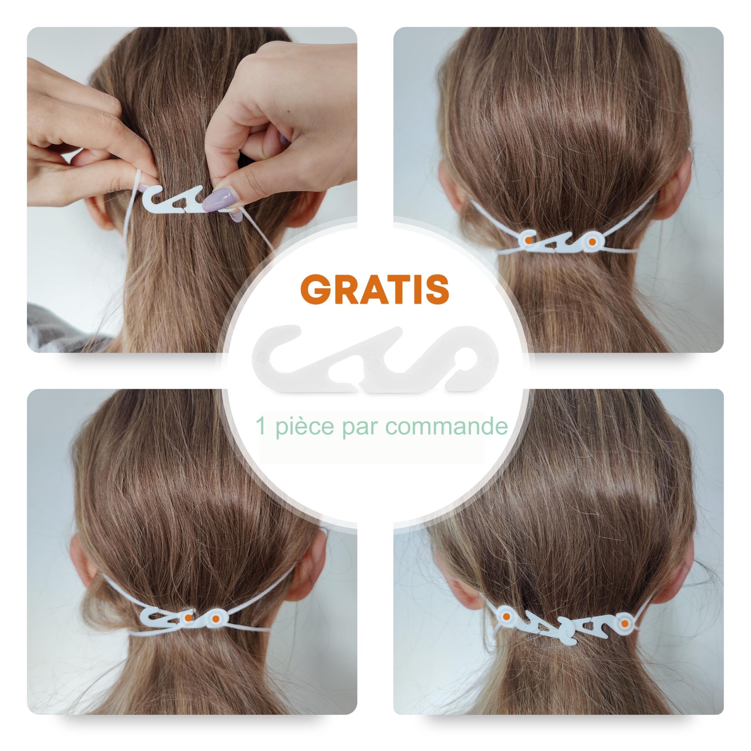 50x Masques de protection respiratoires FFP2 | Blanc | Fabriqué en Allemagne | 4 couches | CE EN 149:2001+A1:2009, Organisme notifié GEPTEST (2233)