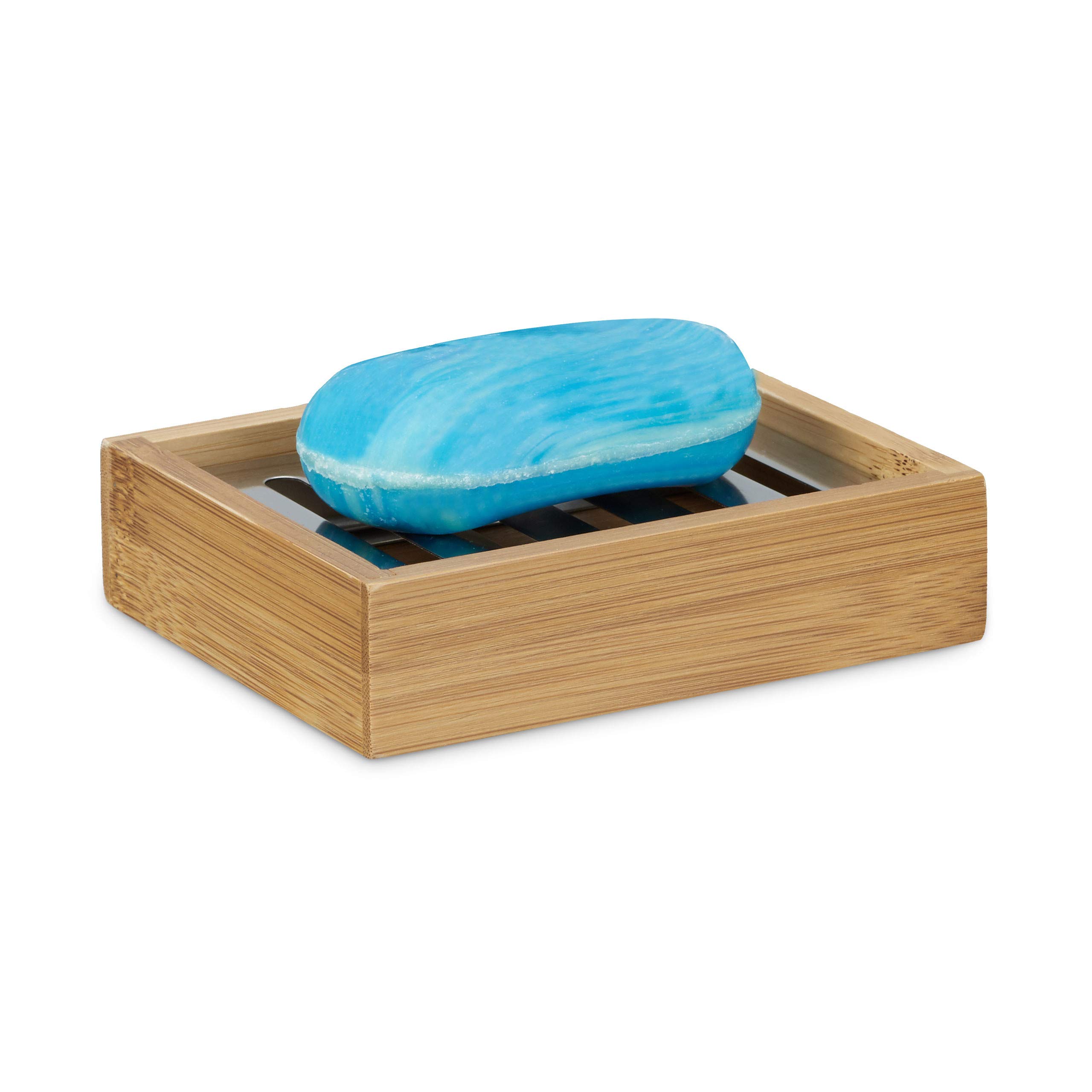Relaxdays Porte-Savon Bambou: Organisez Votre Salle de Bain avec Élégance