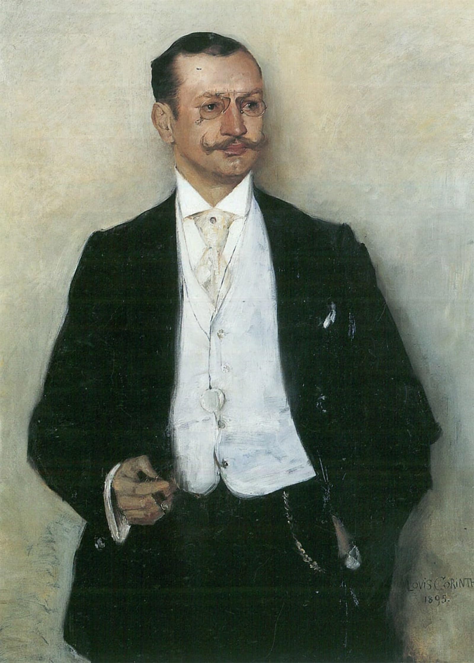POSTERIIk Famous Print Pop Art Wall Art Graffiti Portrait of the Painter Karl Strathmannn by Lovis Corinth Art Prints for Home Decor 60x90cm
