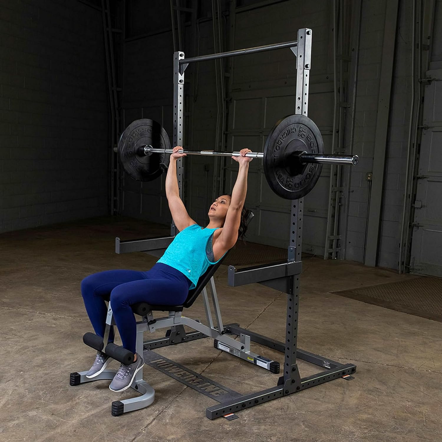 Body solid Body Solid PPR500 Half Rack – Compact Design with J-Cups & Safety Spotter Arms - Image 4