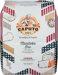 Caputo Manitoba Oro Tipo 0 Flour 5kg (11 lbs) - Premium High-Protein Flour for Pizza, Bread & Pastries