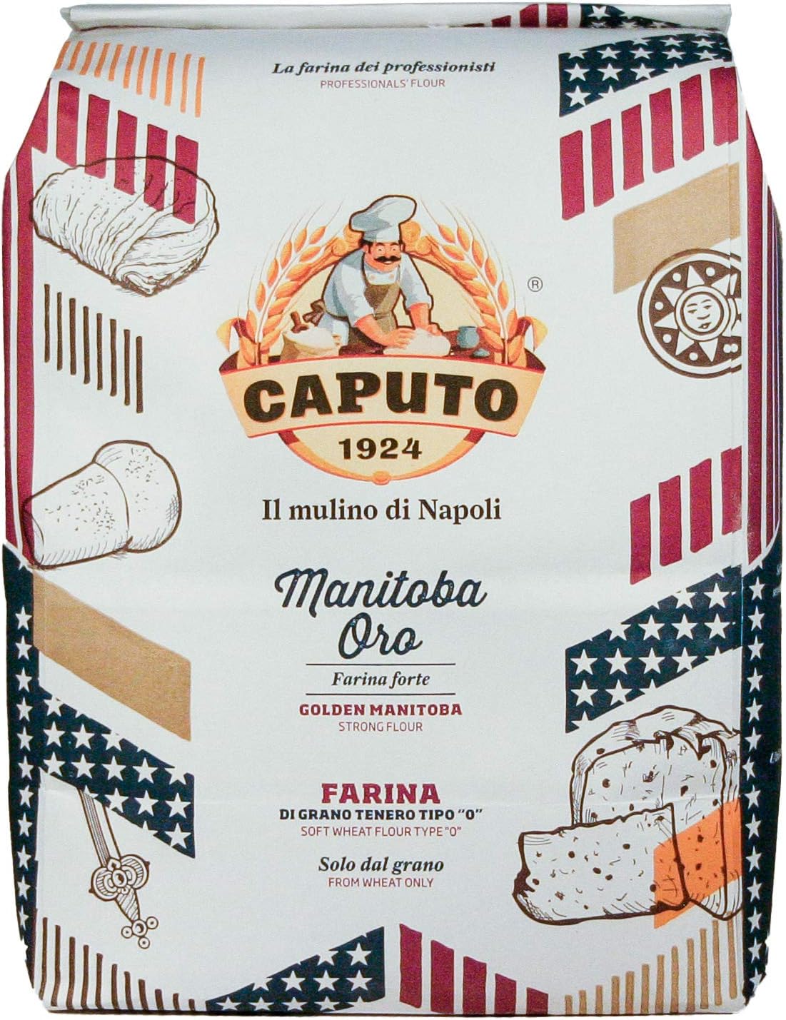 Mulino Caputo Manitoba Oro Tipo 0 Flour - 5-Kg Bag (11 Lbs)