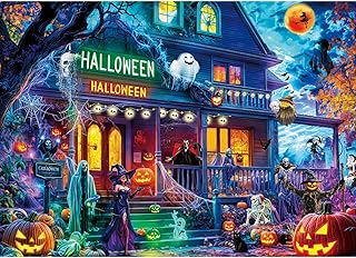 Comprar HUADADA Rompecabezas de Halloween 1000 piezas 1000 piezas rompecabezas adultos clásicos rompecabezas regalo Halloween casa