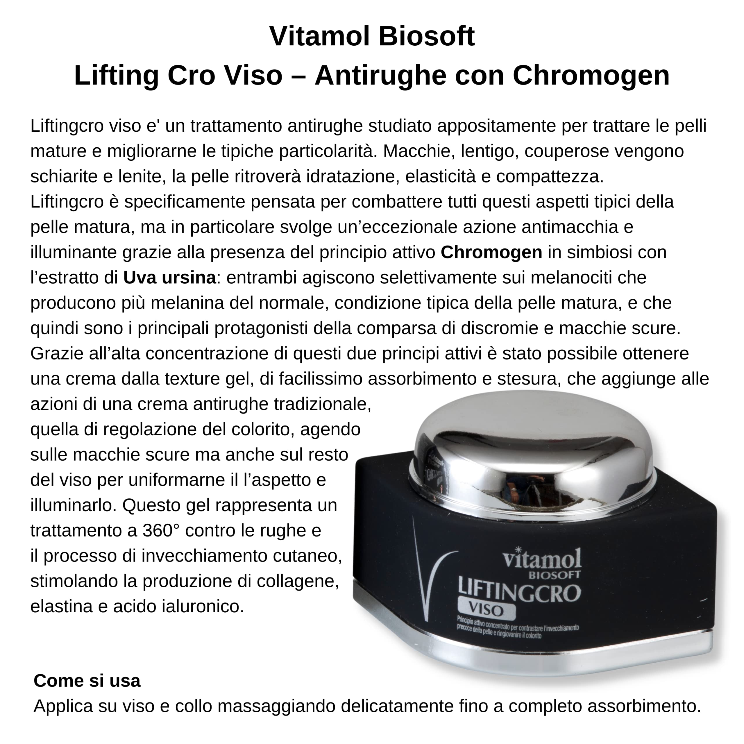 Vitamol Biosoft Lifting Cro Krem do twarzy, kuracja przeciwzmarszczkowa i przeciw niedoskonałościom - 50 ml.