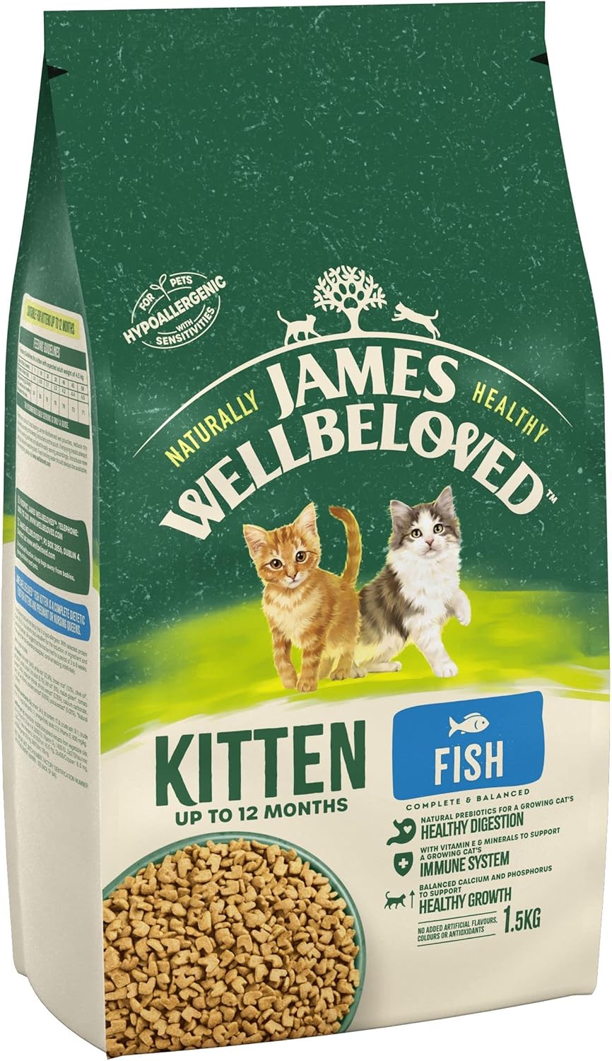 James Wellbeloved Fish and Rice Kitten Food 1.5 Kg