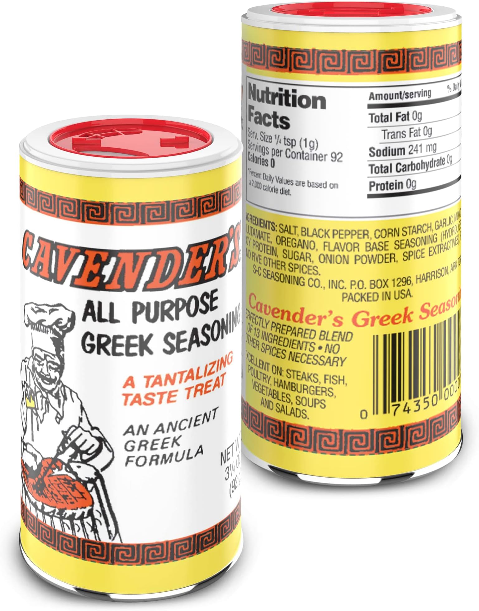 Cavender's All Purpose Greek Seasoning 3.25 oz